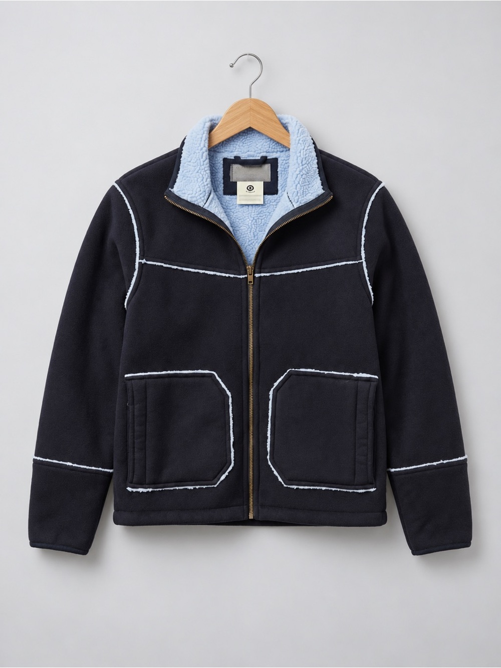 Columbia Vintage / Y2K Full-Zip Sherpa-Lined Fleece Jacket